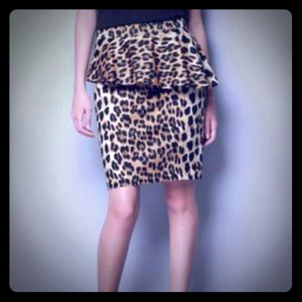 Zara peplum mini skirt